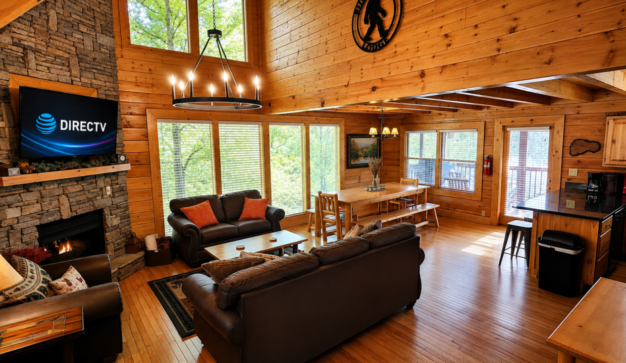 The Bigfoot Lodge Living Room Open Floor Plan