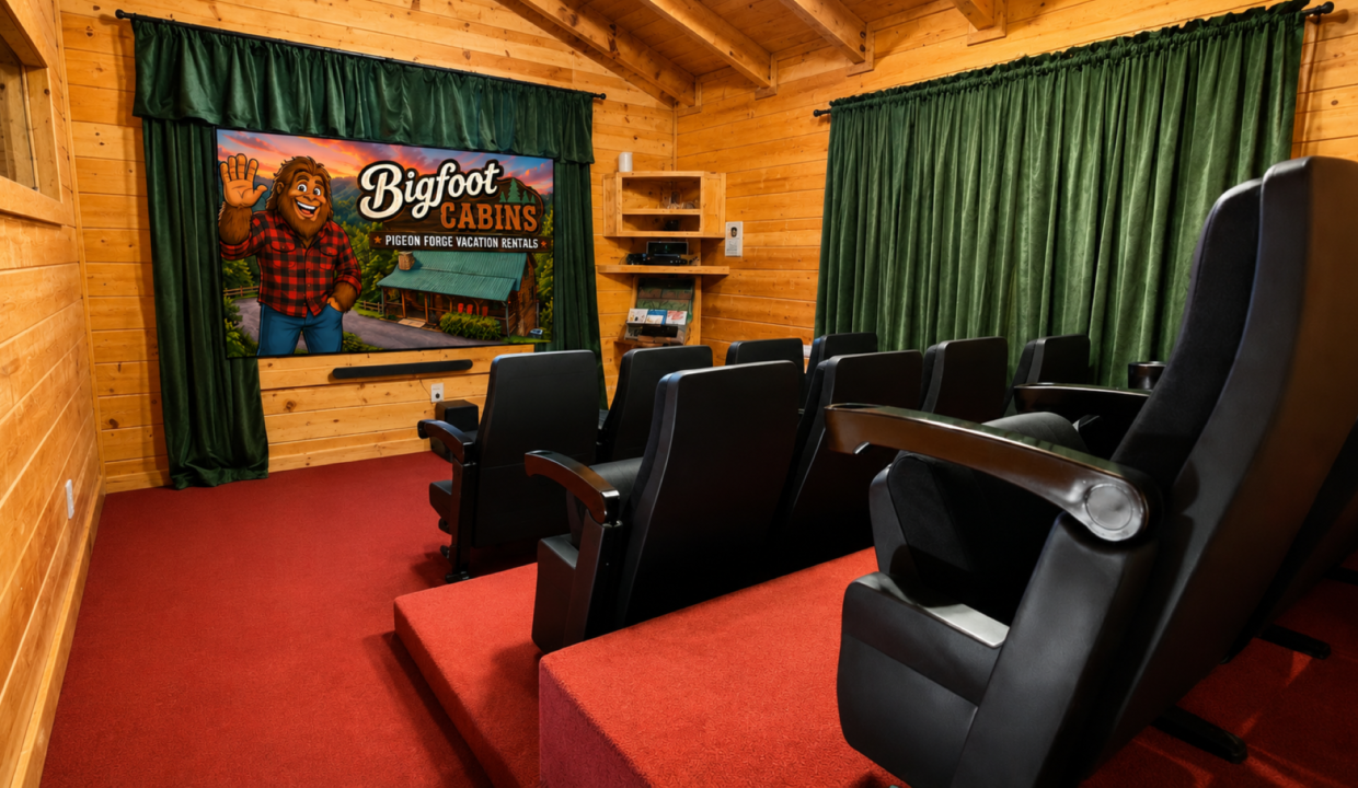 The Bigfoot Lodge Theater Room