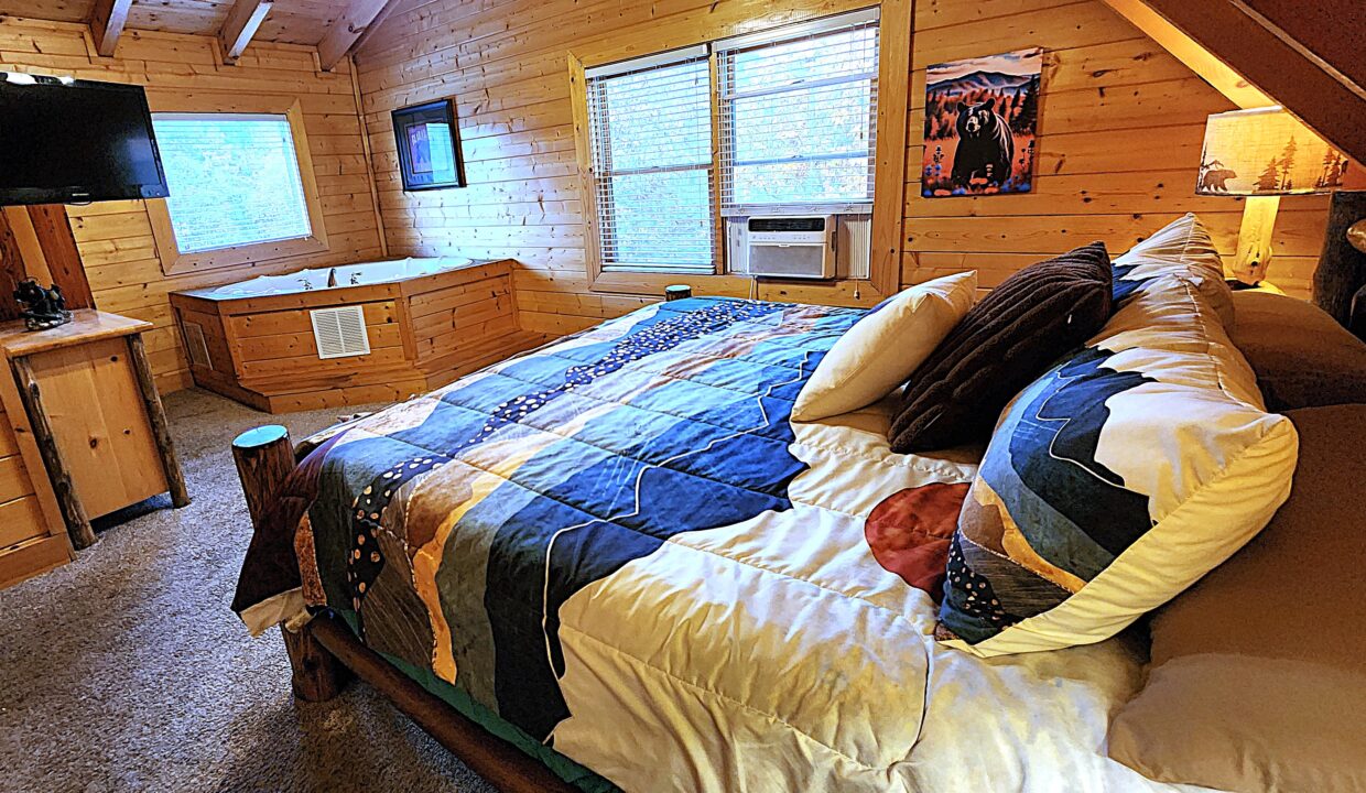 bear room with whirlpool